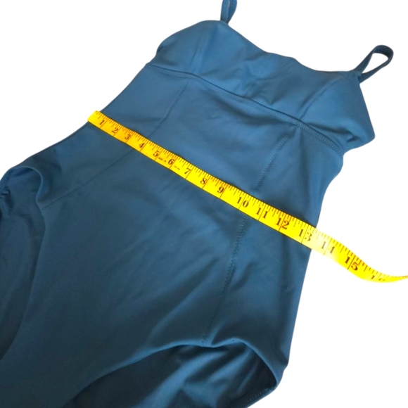 Athleta Sculpted One Piece Swimsuit Oceanic Teal Size Medium - Picture 9 of 14